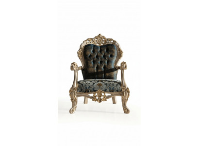 Barok fauteuil Chesterfield oorfauteuil Klassieke eenzitter bank bank