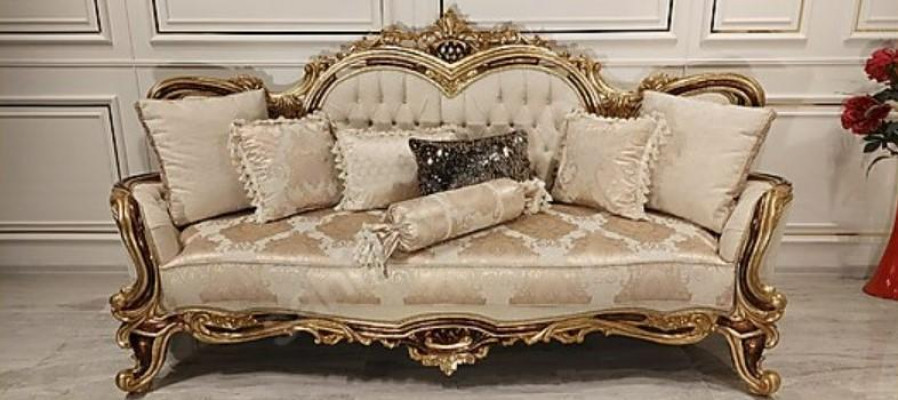 Klassieke woonkamer bankstel bekleding 3-delig 3+1 + salontafel voor uw huis.