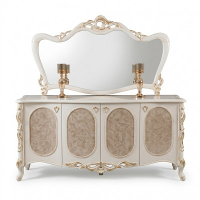 Luxe meubels woonkamer dressoir met spiegel ontwerp console dressoir hout.