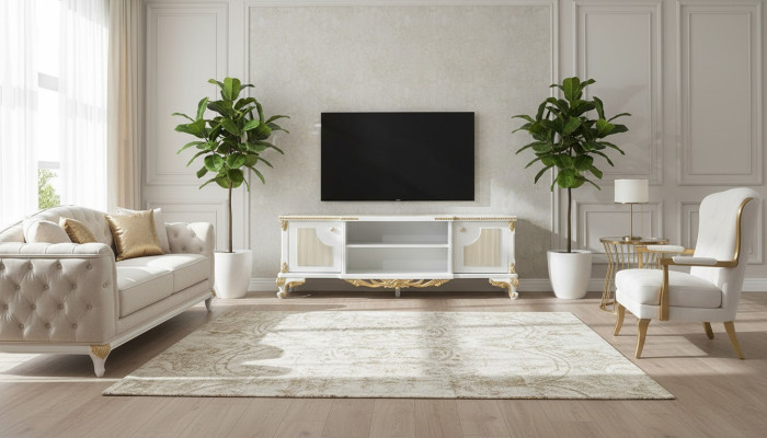 Klassieke dressoir tv-standaard commode houten lowboard dressoirs barok.