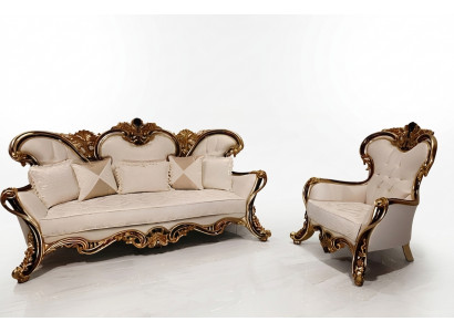 Bankstel Klassiek Barok Rococo 3+1 Zits Bankstel Meubel Compleet