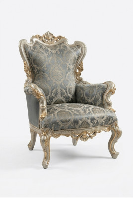 Klassieke troonstoelmeubels barok fauteuil Chesterfield fluwelen stoel