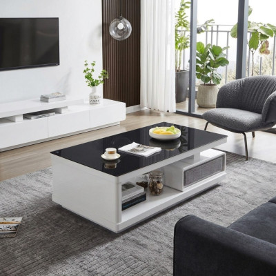 Luxe salontafel bijzettafel glazen tafel Moderne meubels design