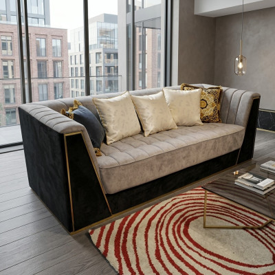 Medusa Bank Bank Driepersoons Bank Bekleding Meubels Woonkamer Stof