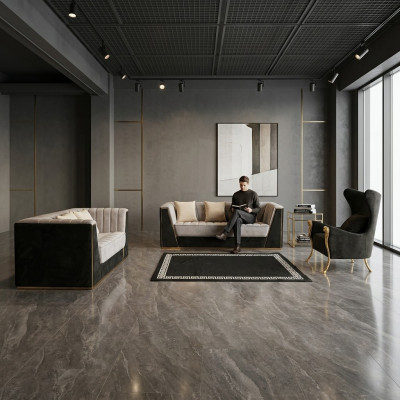 Woonkamer 3-delige bankstel 3+2+1 zits met zachte stoffen bekleding Relax