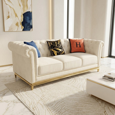 Chesterfield textielbank bankstel 3-zits bank banken bankstellen stoffering nieuw Chesterfield textielbank bankstel 3-zits bank banken bankstellen stoffering nieuw