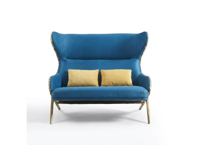 Klassieke 1,5-zits luxe blauwe zitmeubelen woonkamer meubels bank