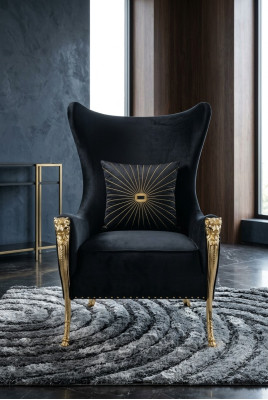 Luxe fauteuil bank gestoffeerde meubels eenzitter banken bank oorfauteuil