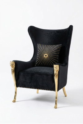 Luxe fauteuil bank gestoffeerde meubels eenzitter banken bank oorfauteuil