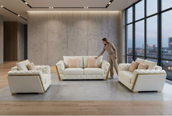 Bankstel Bankstel Meubel 3-dlg. Set Bankstel Inrichting Sofa's