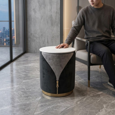 Moderne bijzettafel Ronde tafel Woonkamer bijzettafel Luxe meubels