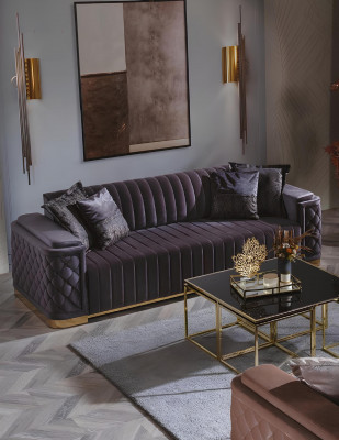 Luxe bank xxl Bank grote banken 246 cm Fluwelen designmeubels banken stof