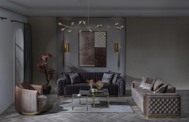 Luxe bankstel 3+1 meubilair bank banken bankstel Chesterfield 2-delig.