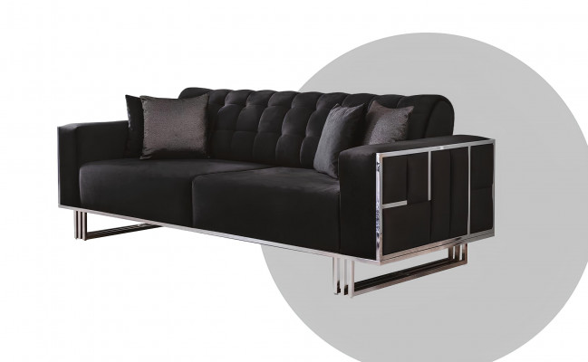 Luxe woonkamer meubels bankstel bank fluwelen bankstel 3-delig.