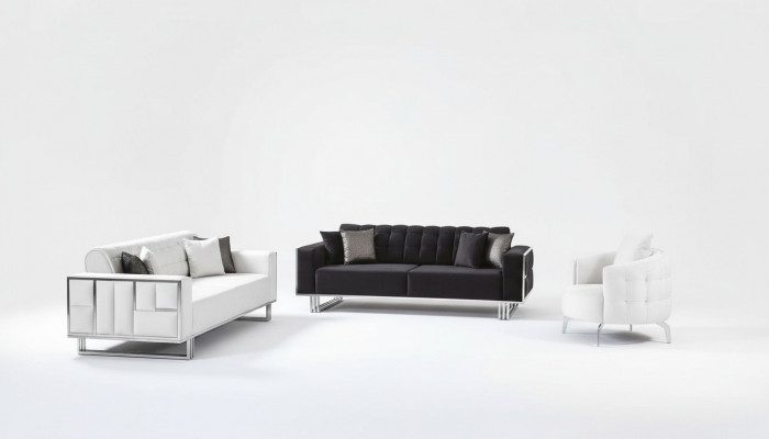 Luxe woonkamer meubels bankstel bank fluwelen bankstel 3-delig.