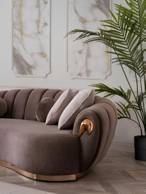 Sofaset Bank Bekleding Meubel Set 3+1 Salontafel 3-delig Zitkussen Sets