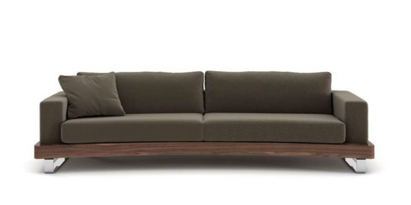 Modern driezitsbank gestoffeerde bank woonkamerset houten frame