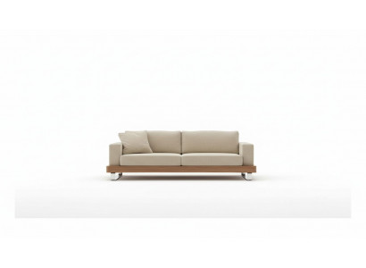 Modern driezitsbank gestoffeerde bank woonkamerset houten frame