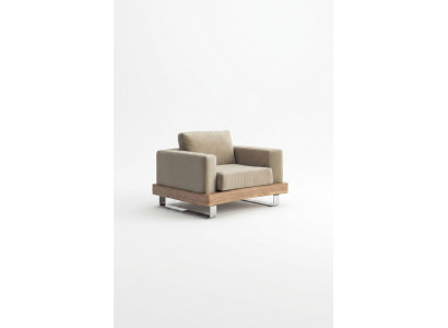 Beige Witte Fauteuil Zitmeubel Woonkamermeubilair Leunstoel Oorfauteuil