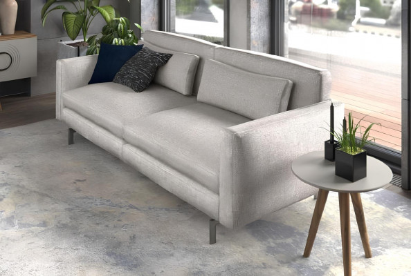 Grijze-zwarte woonkamermeubels Driepersoons fauteuil Nieuwe luxe set Modern