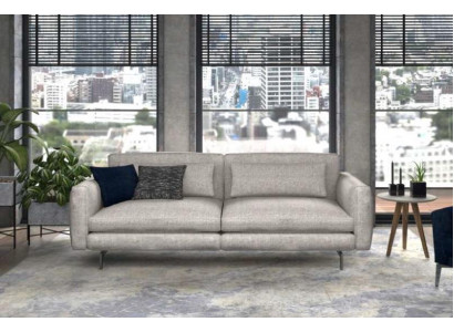 Driepersoonsbank Moderne woonkamer meubels Stoffen banken Grijs Moderne stijl