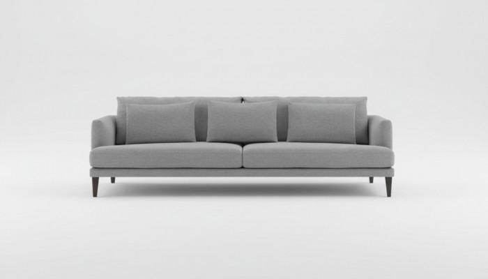 Moderne grijze driezitsbank designer luxe bank meubels
