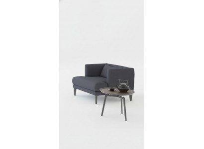 Grijze eenzitter luxe design fauteuil relaxfauteuil moderne oorfauteuil
