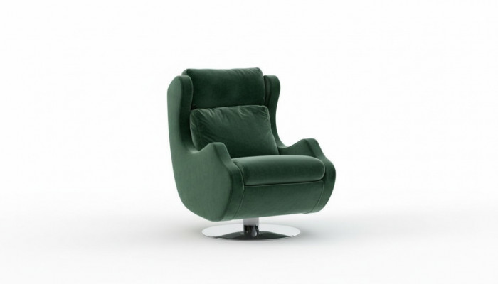 Groene fauteuil Woonkamer meubels Eenpersoons Stijlvolle cocktailsessel Modern
