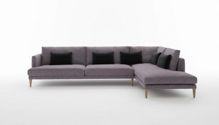 Wooneilandbank Bank Hoekbanken L-vorm Stoffen meubels Modern interieur