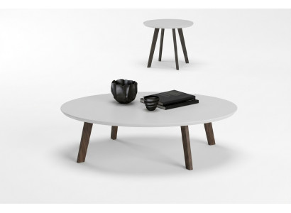 Kleine ronde salontafel set woonkamer meubels massief hout tafels luxe nieuw