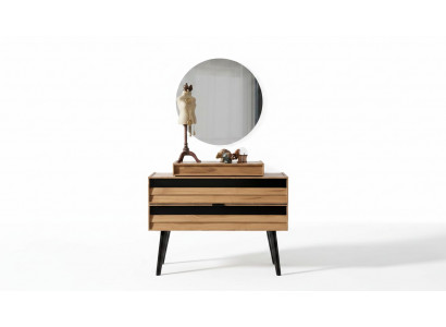 Ontwerper luxe massief houten lade bruine opbergcommode Modern Nieuw