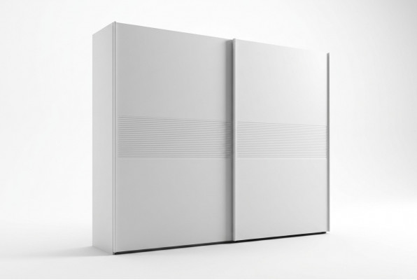 Witte kledingkast met schuifdeuren Slaapkamermeubilair Luxe massief houten meubels