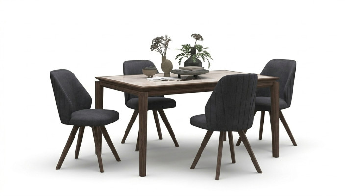 Eetkamer keukentafel luxe massief houten meubels moderne inrichtingsmeubelen