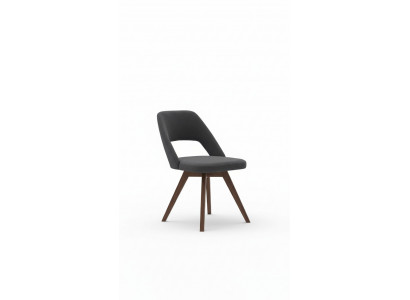 Grijze luxe eetkamerstoel Moderne eenzitter stijl Designer houten meubels