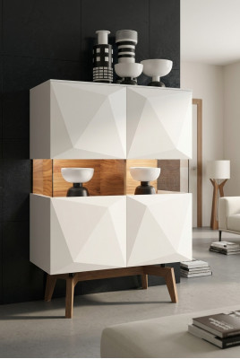 Wit bed Luxe bedframe Moderne slaapkamermeubels Houten frame
