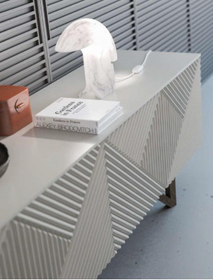 Moderne grijze ladekast Luxe dressoir Onderkast met opbergruimte Stijl