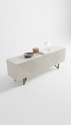 Moderne grijze ladekast Luxe dressoir Onderkast met opbergruimte Stijl