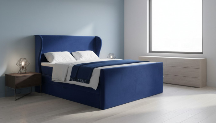 Bed tweepersoonsbed slaapkamer fluweel gestoffeerd bed design meubels bekleding