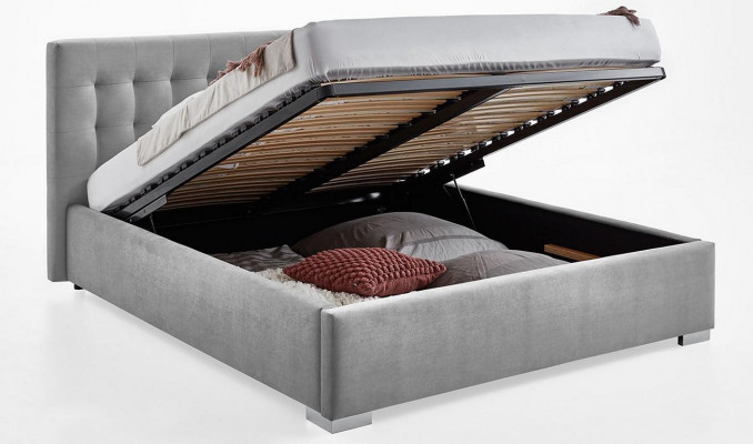 Houten meubels dubbel grijs slaapkamerontwerp elegante stof klassieke meubels