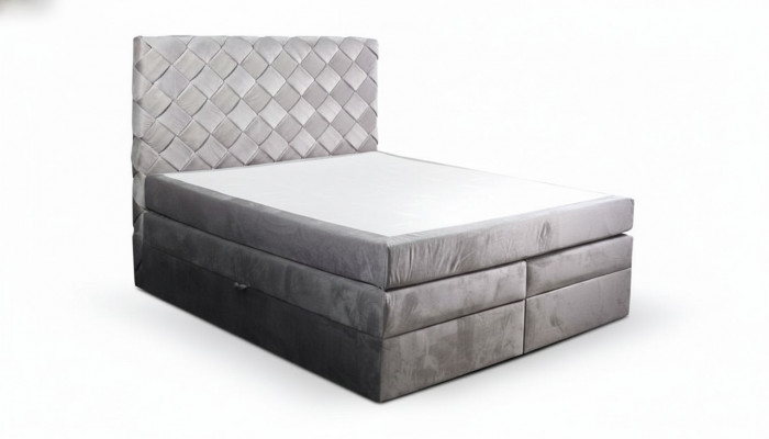 Boxspringbed met opbergruimte matras bedden Chesterfield slaapkamer.