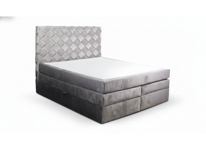 Boxspringbed met opbergruimte matras bedden Chesterfield slaapkamer.