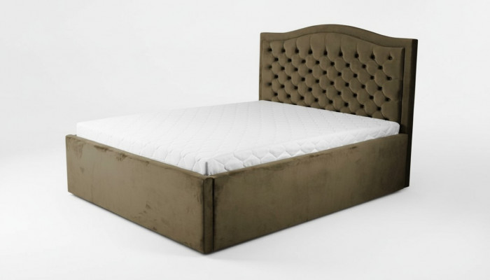 Groen Chesterfield bed Klassiek slaapkamermeubelontwerp Elegant textiel