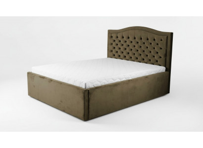 Groen Chesterfield bed Klassiek slaapkamermeubelontwerp Elegant textiel