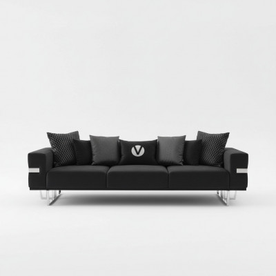 Woonkamer Bank Bankstel Bankstel Slaapbanken xxl Design Bank 4-zits Textiel Groot Nieuw