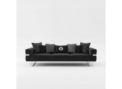 Woonkamer Bank Bankstel Bankstel Slaapbanken xxl Design Bank 4-zits Textiel Groot Nieuw