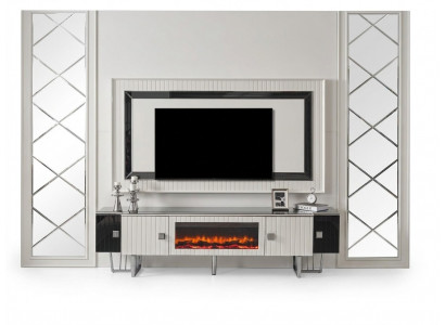 Luxe dressoir woonkamer met open haard tv standaard tv-meubel muur woonkamers.