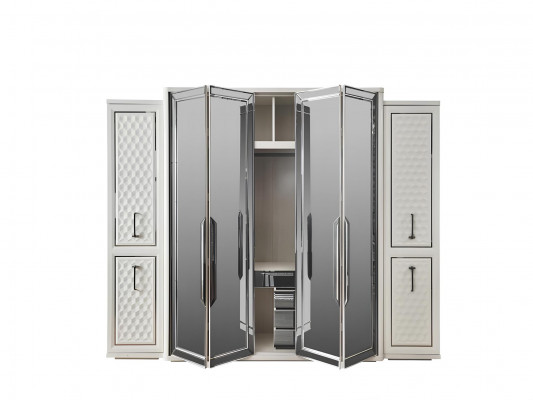 Kledingkast Kast Luxe Houten kasten Ontwerp Meubels Slaapkamer Wit Nieuw