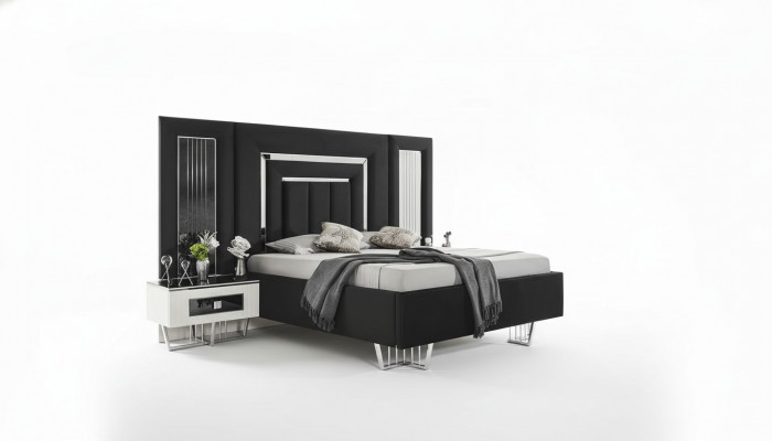 Slaapkamer kast meubels metaal luxe bedden elegant bed metalen bedframe
