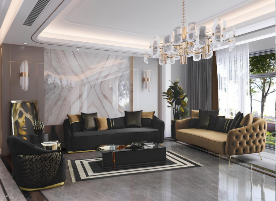 Fauteuil Club lounge Designer leunstoel bank 1-zits tv-stof bekleding nieuw