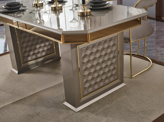 Eettafel Grijs Moderne Eetkamer Mooi Keuken Hout Tafels Ontwerp Luxe Metaal Nieuw